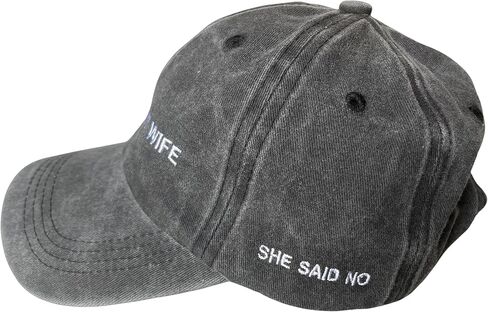Let Me Ask My Wife Hat Vintage Husband Baseball Cap Wifey Funny Couples Outfit Hat Wedding for Men in Saudi Arabia