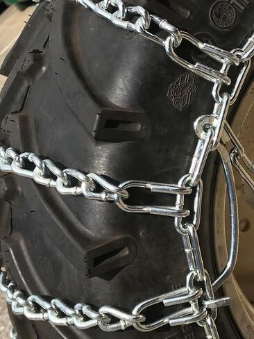 TireChain.com 25 X 8.5 X 14، 25 8.5 14 سلاسل إطارات الجرارات متوسطة التحمل. بسعر لكل زوج. يناسب الإطارات ذات 4 طبقات فقط. in Kuwait