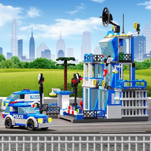 مجموعات بناء مركز شرطة المدينة من مايند بوكس، 570 قطعة من مجموعات شرطة المدينة، مجموعة مكعبات بناء، هدية للأولاد من سن 6 إلى 12 عامًا in Kuwait