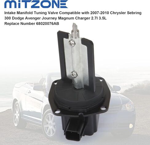 MITZONE Intake Manifold Tuning Valve Compatible with 2007-2010 Chrysler Sebring 300 Dodge Avenger Journey Magnum Charger 2.7L 3.5L Replace Number 68020076AB in Saudi Arabia