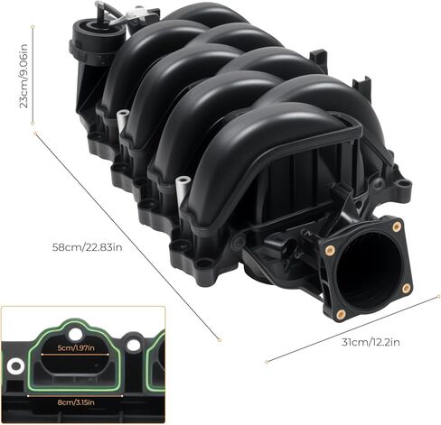 مشعب سحب المحرك مع CMCV وحشية متوافق مع Ford F150 F-150 5.0L V8 2015 2016 2017 بديل لـ 615-916 FL3Z-9424-J FL3Z-9424-F FL3Z9424J FL3Z9424F in Saudi Arabia