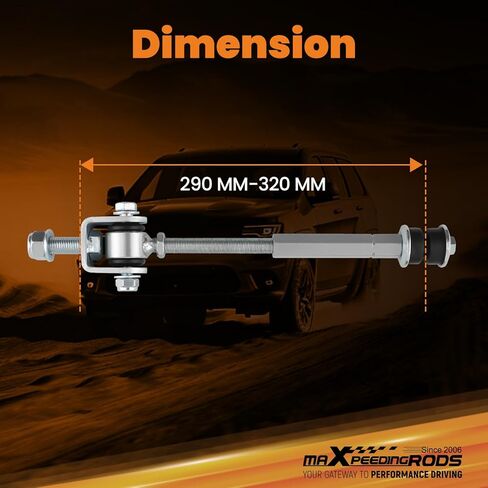 رابط نهاية شريط Sway قابل للتعديل من maxpeedingrods 4-6 بوصة لـ 1999-2016 Chevy Silverado/GMC Sierra 1500 2500 3500 HD، لـ Suburban 1500/Tahoe/Avalanche in Kuwait