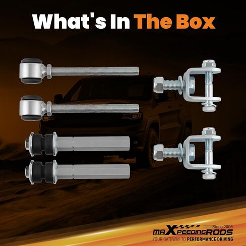 رابط نهاية شريط Sway قابل للتعديل من maxpeedingrods 4-6 بوصة لـ 1999-2016 Chevy Silverado/GMC Sierra 1500 2500 3500 HD، لـ Suburban 1500/Tahoe/Avalanche in Kuwait