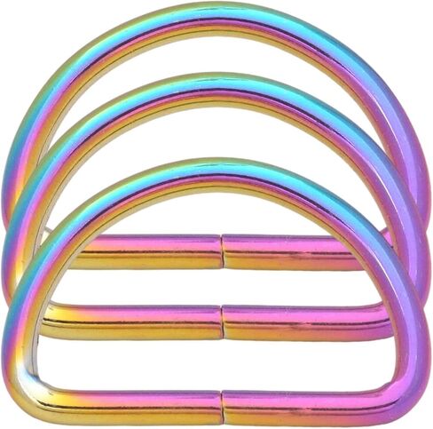 Wuuycoky 1.5 "القطر الداخلي D حلقات أبازيم D-حلقة غير ملحومة لحزام الربط اللون اختياري in Kuwait