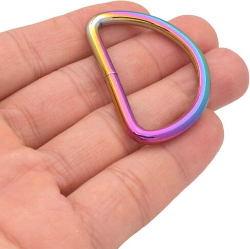 Wuuycoky 1.5 "القطر الداخلي D حلقات أبازيم D-حلقة غير ملحومة لحزام الربط اللون اختياري in Kuwait