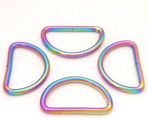 Wuuycoky 1.5 "القطر الداخلي D حلقات أبازيم D-حلقة غير ملحومة لحزام الربط اللون اختياري in Kuwait