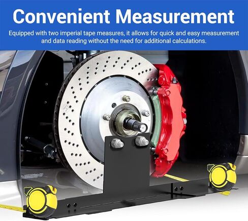 Heavy Duty Toe Alignment Plate Tool, Detachable Universal Automotive Alignment Tool with 2 Imperial Tape, All Steel Construction Car Kit for Car Truck SUV in Saudi Arabia