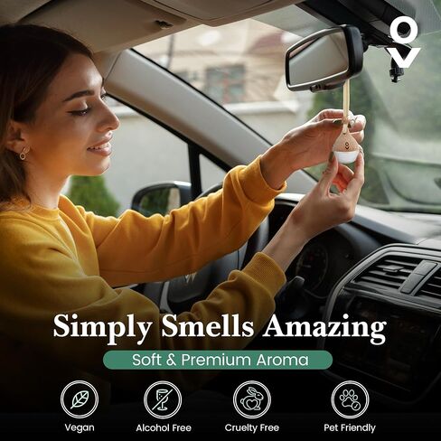 Car Air Freshener Diffuser with Vent Clip Lasting Scent, Hanging Air Freshener, Car Accessories for Men & Women, Auto Interior Aromatizante para Carro, New Smell Automotive Accessory in Saudi Arabia
