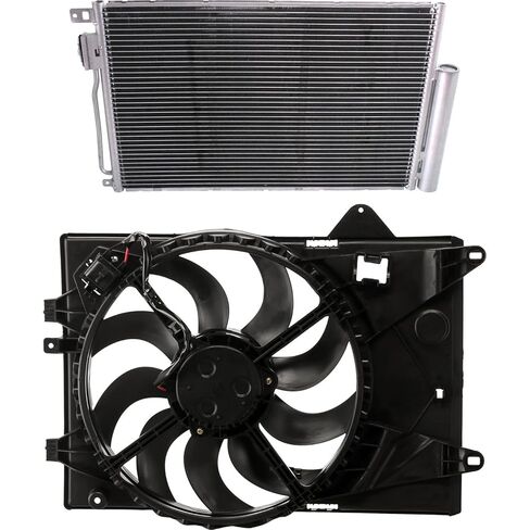Replacement Cooling Fan Assembly Kit fits Chevrolet Sonic 2014-2015 1.8L (with Air Conditioning) in Saudi Arabia