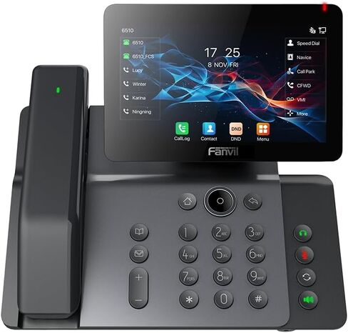 هاتف Fanvil V66-Pro Premium IP بشاشة لمس قابلة للتعديل 7 بوصة، و20 خط SIP مدمج 2.4G/5G Wi-Fi (Wi-Fi 6) وسماعة بلوتوث لاسلكية in Kuwait