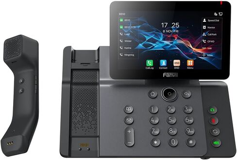 هاتف Fanvil V66-Pro Premium IP بشاشة لمس قابلة للتعديل 7 بوصة، و20 خط SIP مدمج 2.4G/5G Wi-Fi (Wi-Fi 6) وسماعة بلوتوث لاسلكية in Kuwait
