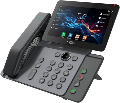 هاتف Fanvil V66-Pro Premium IP بشاشة لمس قابلة للتعديل 7 بوصة، و20 خط SIP مدمج 2.4G/5G Wi-Fi (Wi-Fi 6) وسماعة بلوتوث لاسلكية in Kuwait