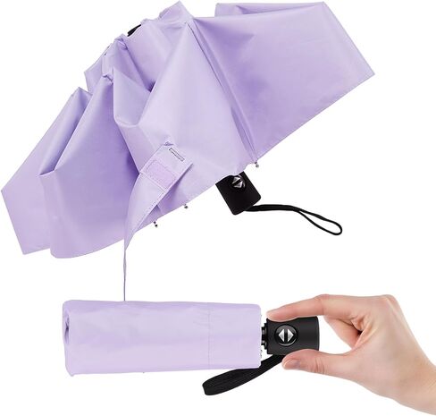 Automatic Mini Travel Umbrellas for Rain/Sun, Small Lightweight Folding Auto Open/Close Windproof Compact Umbrellas for Women Men, Fits Car & Backpack in Saudi Arabia
