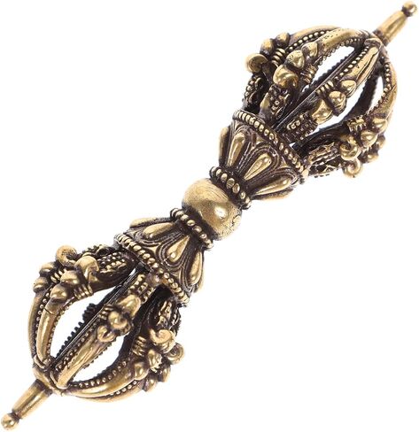 Vajra Dorje Charm Tse Shipa Hanging Ornament Pendant Meditation Decoration PUJA Symbolic Tool Hindu Jain Buddhist Traditions Home Decor (Brass) in Saudi Arabia