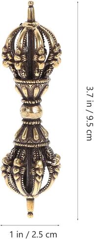 Vajra Dorje Charm Tse Shipa Hanging Ornament Pendant Meditation Decoration PUJA Symbolic Tool Hindu Jain Buddhist Traditions Home Decor (Brass) in Saudi Arabia