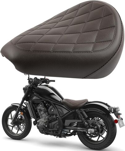 DREAMIZER Motorcycle Passenger Seat Rear Cushion Pillion Pad Replacement Compatible With Honda REBEL CMX 300 500 2017-2025 (Black-Rear) in Saudi Arabia