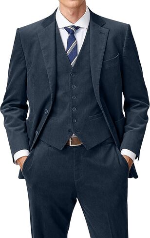 طقم بدلة سروال قصير للرجال مكون من 3 قطع سترة وسروال مزيج من الصوف لفصل الخريف والشتاء وحفلات الزفاف وحفلات الزفاف in Kuwait