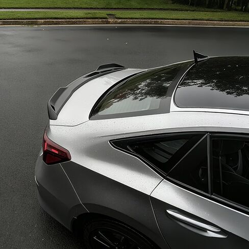 جناح سبويلر خلفي متوافق مع 2022 2023 2024 2025 Honda Civic Sedan Sport Rear Trunk Spoiler Wing Lip لملحقات Honda Civic Sedan (أسود لامع) in Saudi Arabia