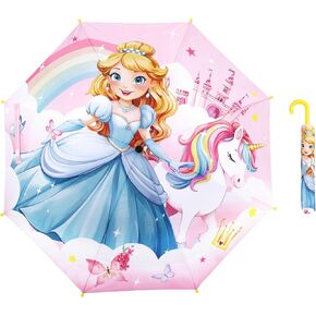 مظلة أطفال للمطر، مظلة مدمجة مقاومة للرياح سهلة الفتح للأطفال الصغار من البنات والأولاد، متينة ومحمولة، مثالية للسفر المدرسي في الهواء الطلق in Kuwait