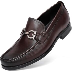 أحذية Penny Loafers الرجالية الفاخرة - أحذية رسمية سهلة الارتداء بإبزيم جلدي كلاسيكي للعمل وحفلات الزفاف والمناسبات الرسمية - أحذية قيادة مريحة in Kuwait
