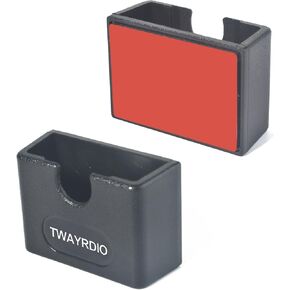 TWAYRDIO حامل تثبيت على لوحة القيادة للراديو المحمول، خطاف مشبك للحزام مع مسامير لموتورولا Talkabout Midland BaoFeng Retevis Yaesu، جهاز اتصال لاسلكي ثنائي الاتجاه، حزمة من 2 in Kuwait