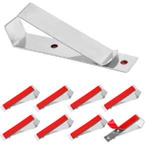9pcs Car Sun Visor Clips, Stainless Steel Visor Photo Clip with Strong Adhesive Picture Holder for DIY Display Decor Decorations Universal Accessories for Car Truck Home Office (No Photo Frames) in Kuwait