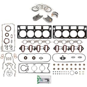 Evergreen SA-3129802985-6 Full Gasket Set Bearings Rings Compatible With/For 01-03 Cadillac GMC Chevrolet Hummer 6.0L in Saudi Arabia