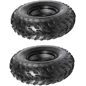 قطعتان 23x7-10 مجموعة عجلات وإطارات Go Kart، 23x7x10 23x7.00-10 10 بوصة عجلة إطارات بدون أنبوب ATV UTV عربة جولف عربات التي تجرها الدواب رباعية جزازة العشب 4 العروة 110 مم نمط مسمار، 4PR حافة نايلون شديدة التحمل in Kuwait