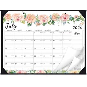 Desk Calendar 2026-2027 - Jul 2026 - Dec 2027, 18 Months Large Monthly Desk Calendar, 22" x 17", Desk Pad, Large Ruled Blocks, to-do List & Notes, Best Desk/Wall Calendar for Planning or Organizing in Saudi Arabia