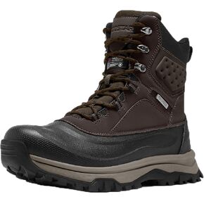 Snow Boots for Men Insulated Waterproof Winter Boots Outdoor Boot for Cold Weather Dark Brown Size 13 in Kuwait