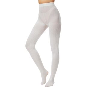 جوارب طويلة للنساء - سترة دافئة غير شفافة للخريف والشتاء، أسود/رمادي داكن/أبيض دافئ (S/M-L/XL) in Kuwait