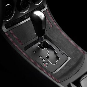 BETTERHUMZ Center Console for Mazda 3 Axela 2010 2011 2012 2013 Mazdaspeed 3 for Alcantara Carbon Leather Car Gear Shift Panel Trim Sticker Decor Interior Accessories (Style A, Carbon Leather) in Saudi Arabia