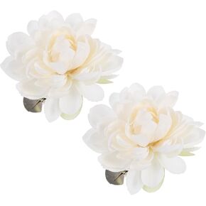 Sewroro 2Pcs Curtain Flower Buckles, Curtain Tiebacks Clips for Draperies Home Hotel Window Treatment Holdbacks Easy Clip-on Decorative Flower Design in Kuwait