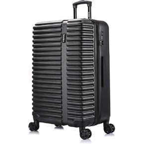 InUSA ALLY Travel Suitcase with Spinner Wheels | Lightweight Ergonomic Luggage Handles and TSA Lock Spacious Traveling Suitcases | 28 Inch Hardside Large Luggage | Black in Kuwait