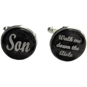 Son Walk Me Down The Aisle Cufflinks, Wedding Cufflinks in Kuwait