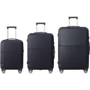 Softa BLACK 3-Piece Premium ABS Luggage Set-20, 24", and 28" Suitcases with Multi-Position Handle, Silent Spinner Wheels, and TSA-Approved Lock-Durable, Stylish, and Spacious Travel Gear in Saudi Arabia