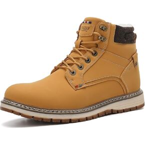 Mens Snow Boots Warm Winter Boots Non Slip Outdoor Fur Lined Shoes in Kuwait