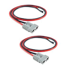 8AWG 50A موصلات توصيل/فصل سريعة مع كابل موصل بطارية على شكل حلقة O 100 سم (39.37 بوصة) كابل بطارية موصل سريع رافعة شوكية قابس سلك مقطورة وسخير تخزين الطاقة رافعة شوكية كهربائية، قطعتان in Kuwait