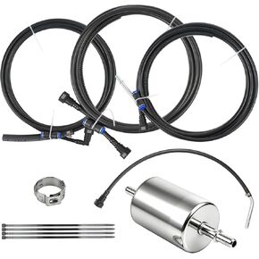 Fuel Lines Kit compatible with GMC Sierra 1500 Chevy Silverado 1500 2500 1999-2003 4.8L 5.3L 6.0L 8.1L Pickup Trucks Nylon Fuel Lines Repair Kit replace FL-FG0053 FG0053 NFR0003 in Kuwait