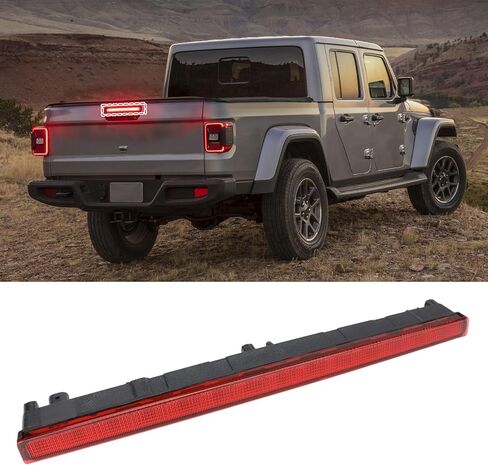 923-297 ضوء الفرامل الثالث ضوء الفرامل الثالث متوافق مع Jeep Gladiator 2020 2021 2022 2023 2024 2025 68338388AC ضوء إيقاف مركزي عالي in Kuwait