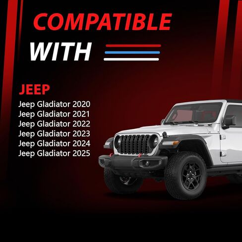 923-297 ضوء الفرامل الثالث ضوء الفرامل الثالث متوافق مع Jeep Gladiator 2020 2021 2022 2023 2024 2025 68338388AC ضوء إيقاف مركزي عالي in Kuwait