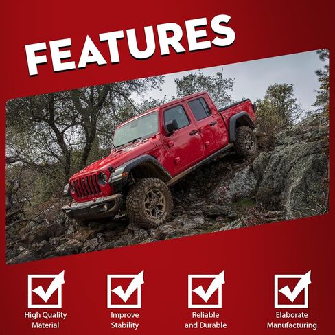 923-297 ضوء الفرامل الثالث ضوء الفرامل الثالث متوافق مع Jeep Gladiator 2020 2021 2022 2023 2024 2025 68338388AC ضوء إيقاف مركزي عالي in Kuwait