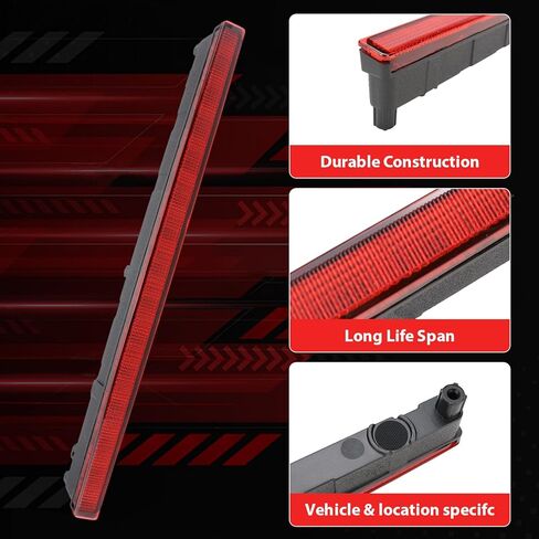 923-297 ضوء الفرامل الثالث ضوء الفرامل الثالث متوافق مع Jeep Gladiator 2020 2021 2022 2023 2024 2025 68338388AC ضوء إيقاف مركزي عالي in Kuwait