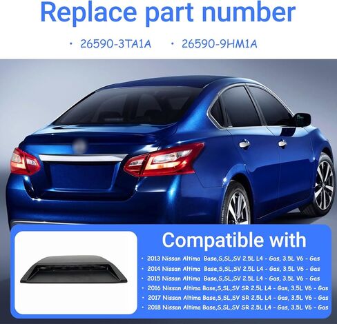 3rd Third Brake Light Compatible With 2013 2014 2015 2016 2017 2018 Nissan Altima Sedan Replacement 26590-9HM1A 26590-3TA1A in Kuwait