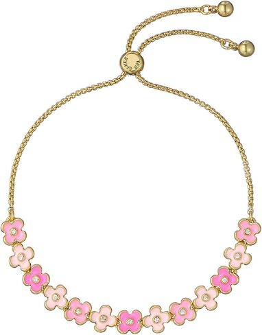 Ted Baker London Gala Garland Adjustable Bracelet for Women (Gold/Pink Multi & Crystal) in Saudi Arabia