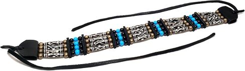 Traditional 4 Row Carved Buffalo Bone Hairpipe Beads Tribal Choker Necklace in Kuwait