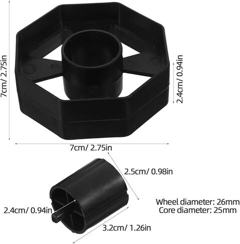 3 مجموعات من موزع الشريط الأساسي، أسود أملس لسطح المكتب، عجلة توزيع شريط بديلة للاستخدام في المنزل والمكتب in Kuwait