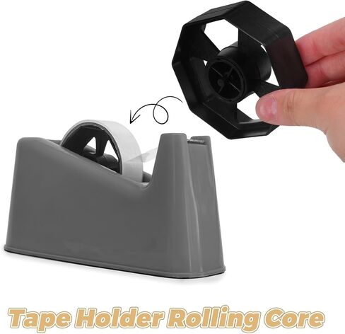 3 مجموعات من موزع الشريط الأساسي، أسود أملس لسطح المكتب، عجلة توزيع شريط بديلة للاستخدام في المنزل والمكتب in Kuwait