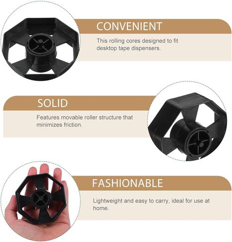 3 مجموعات من موزع الشريط الأساسي، أسود أملس لسطح المكتب، عجلة توزيع شريط بديلة للاستخدام في المنزل والمكتب in Kuwait