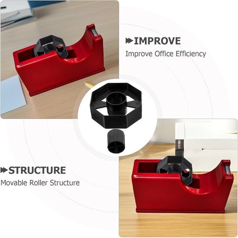 3 مجموعات من موزع الشريط الأساسي، أسود أملس لسطح المكتب، عجلة توزيع شريط بديلة للاستخدام في المنزل والمكتب in Kuwait